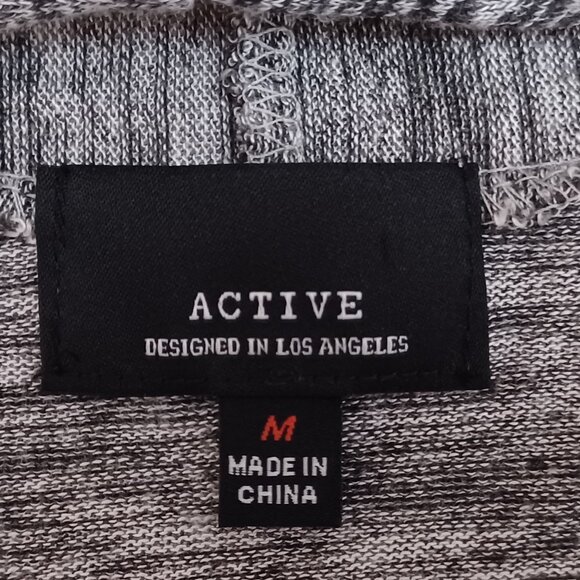 Women's Active Los Angeles Grey/Black Open Front Cardigan in Size Medium - Picture 3 of 7